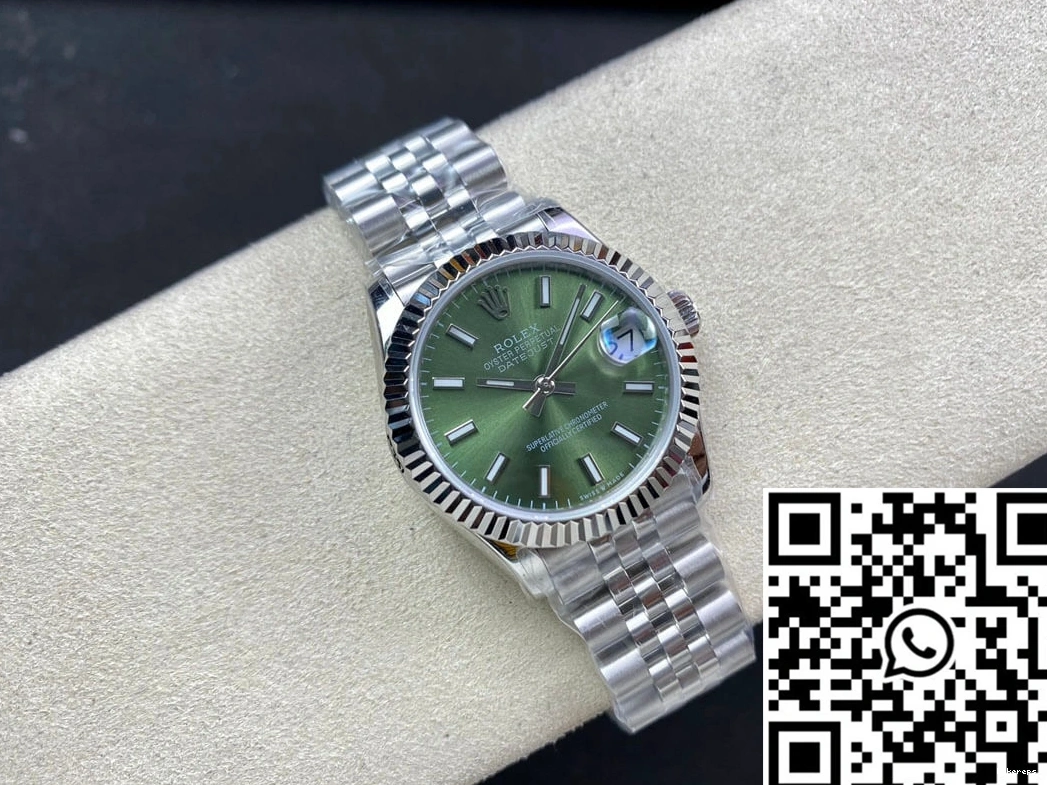 31MM Factory Stainless Datejust EW Steel M278274-0018 Rolex 0124